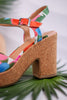Cheers Floral Cork Heels