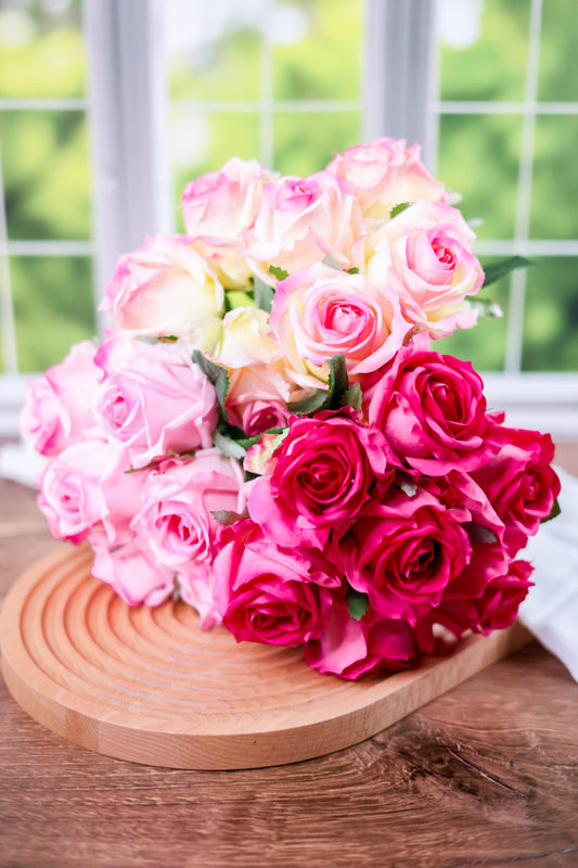 12" Real Touch Rose Bundle (3 Colors)