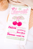"Life Is Sweet" Cherry Theme Dish Towel