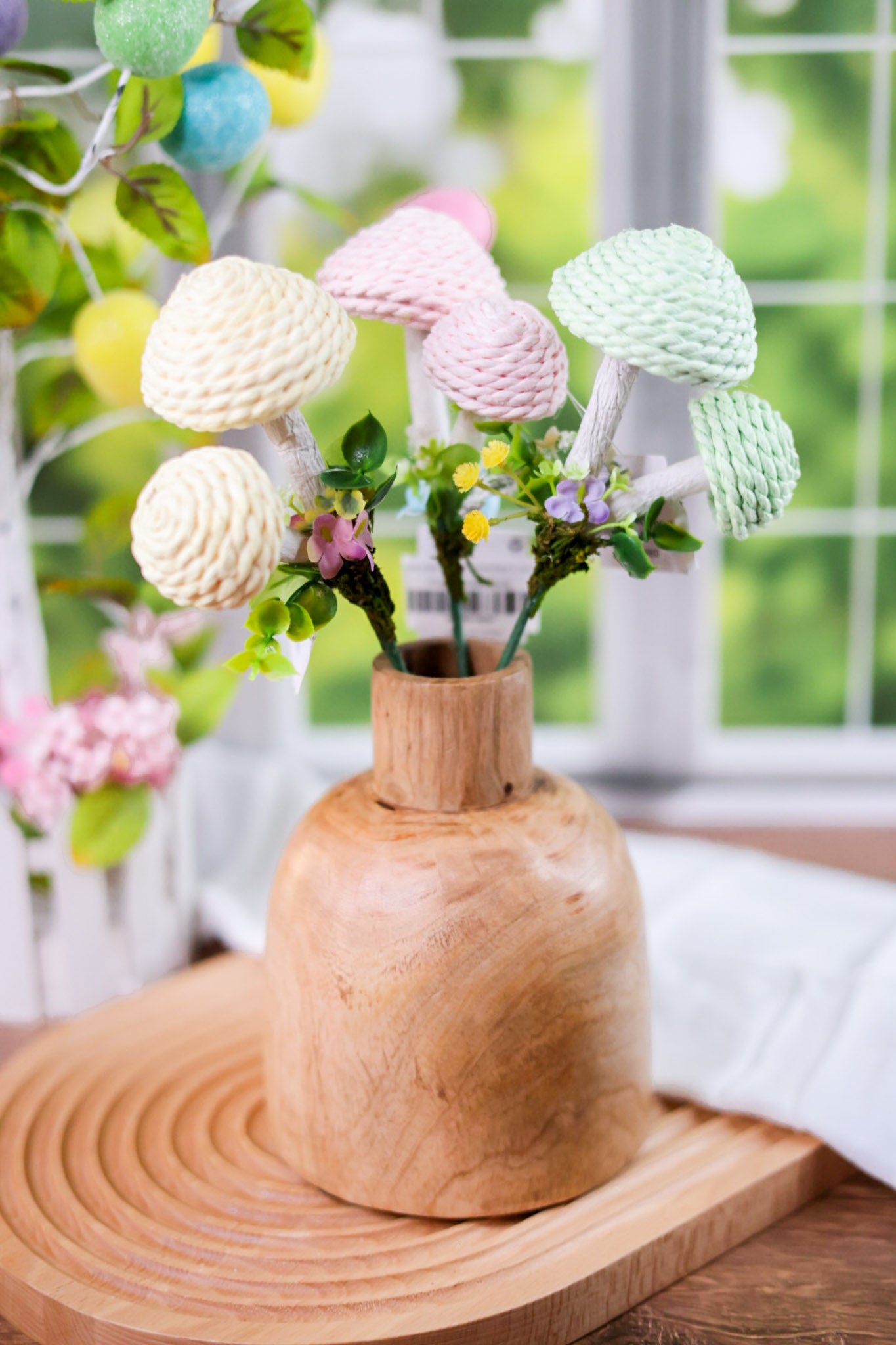 Handcrafted Easter Mushroom Picks (3 Colors)