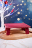 Set of 3 Rustic Red White & Blue Wooden Risers