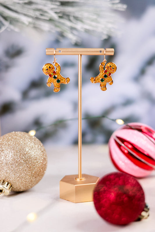 Christmas Gingerbread Men Earrings