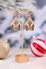 Christmas Gingerbread Candy House Earrings