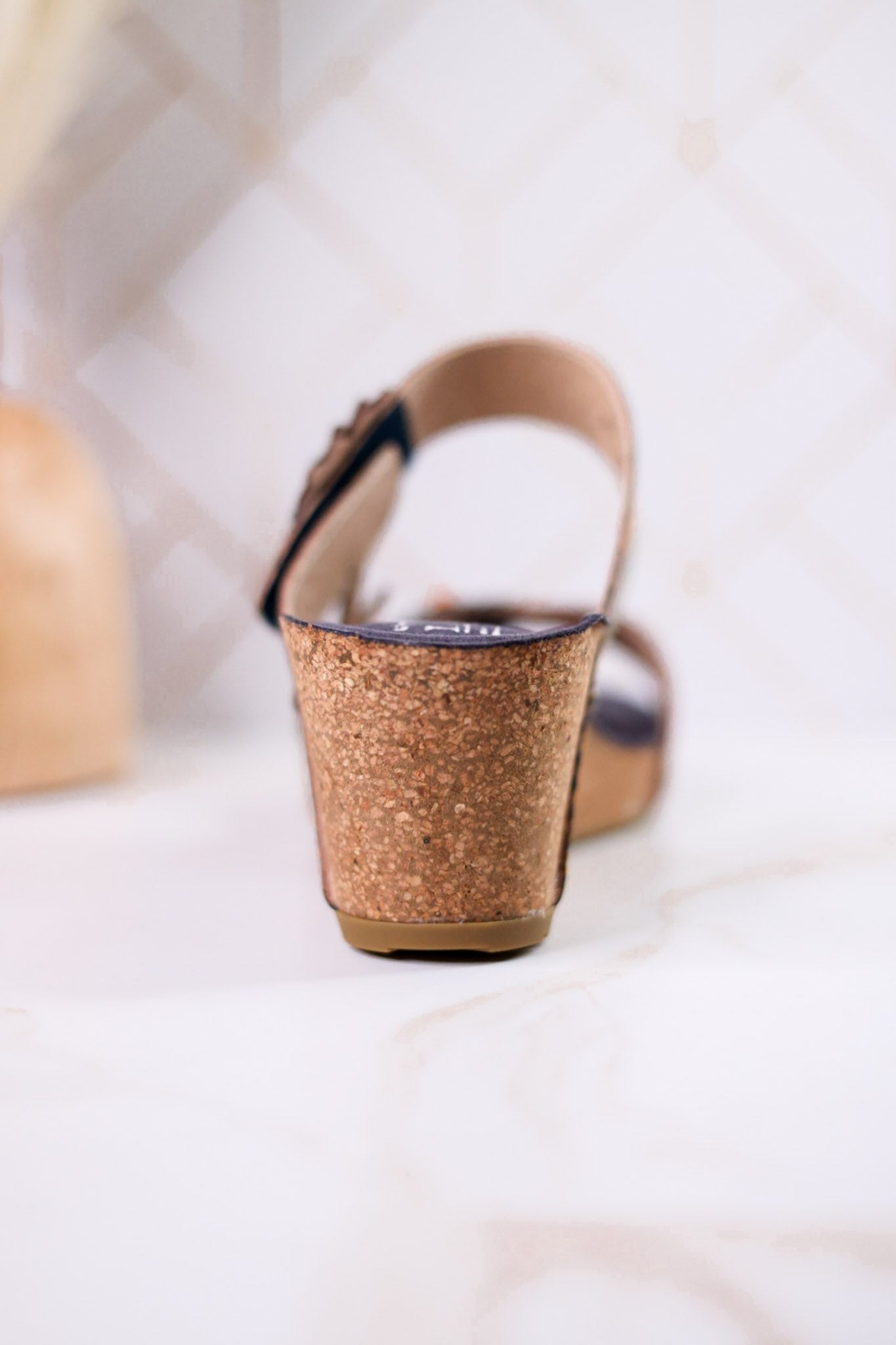 Moai Hand-Painted Leather Wedge Sandals