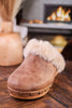 Just Fur Fun Brown Mules with Fur Detailing