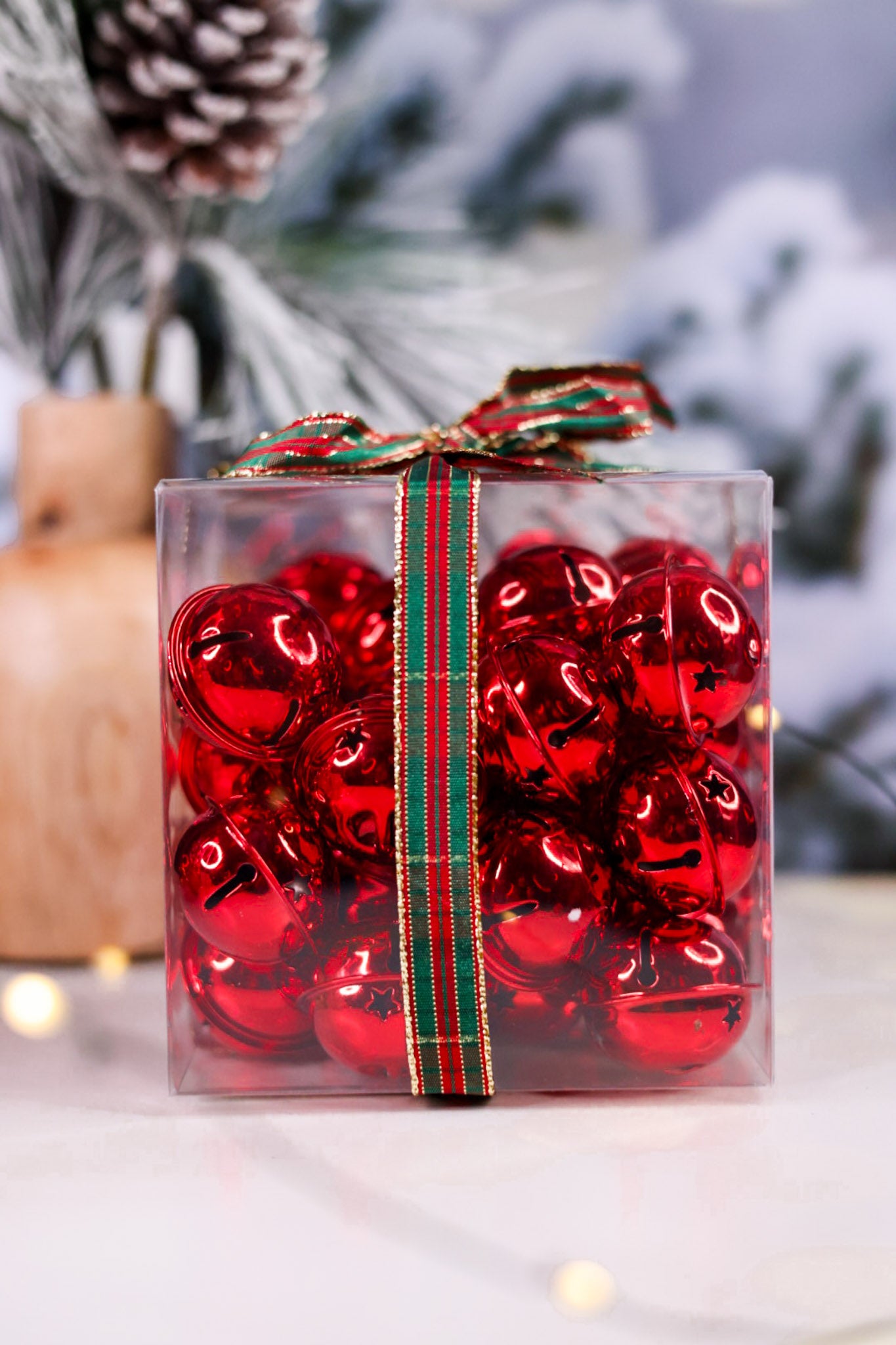 Set Of 36 Metal Holiday Bells (3 Colors)