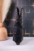 Stardust Rhinestone Studded Boots in Black