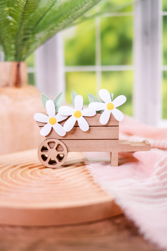 Daisy Wagon Wooden Sitter