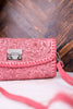 Pink Hand Tooled Leather & Calfskin Elena Mini Bag