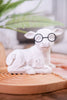 Resin Cow Sitter with Glasses (2 Styles)