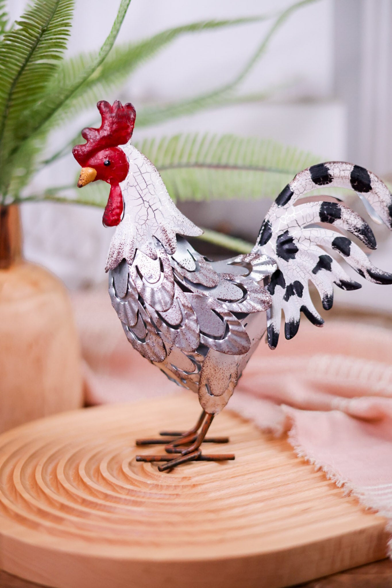 Metal Rooster Tabletop Decor (3 Styles)