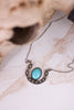 Western Horseshoe Turquoise Pendant Necklace