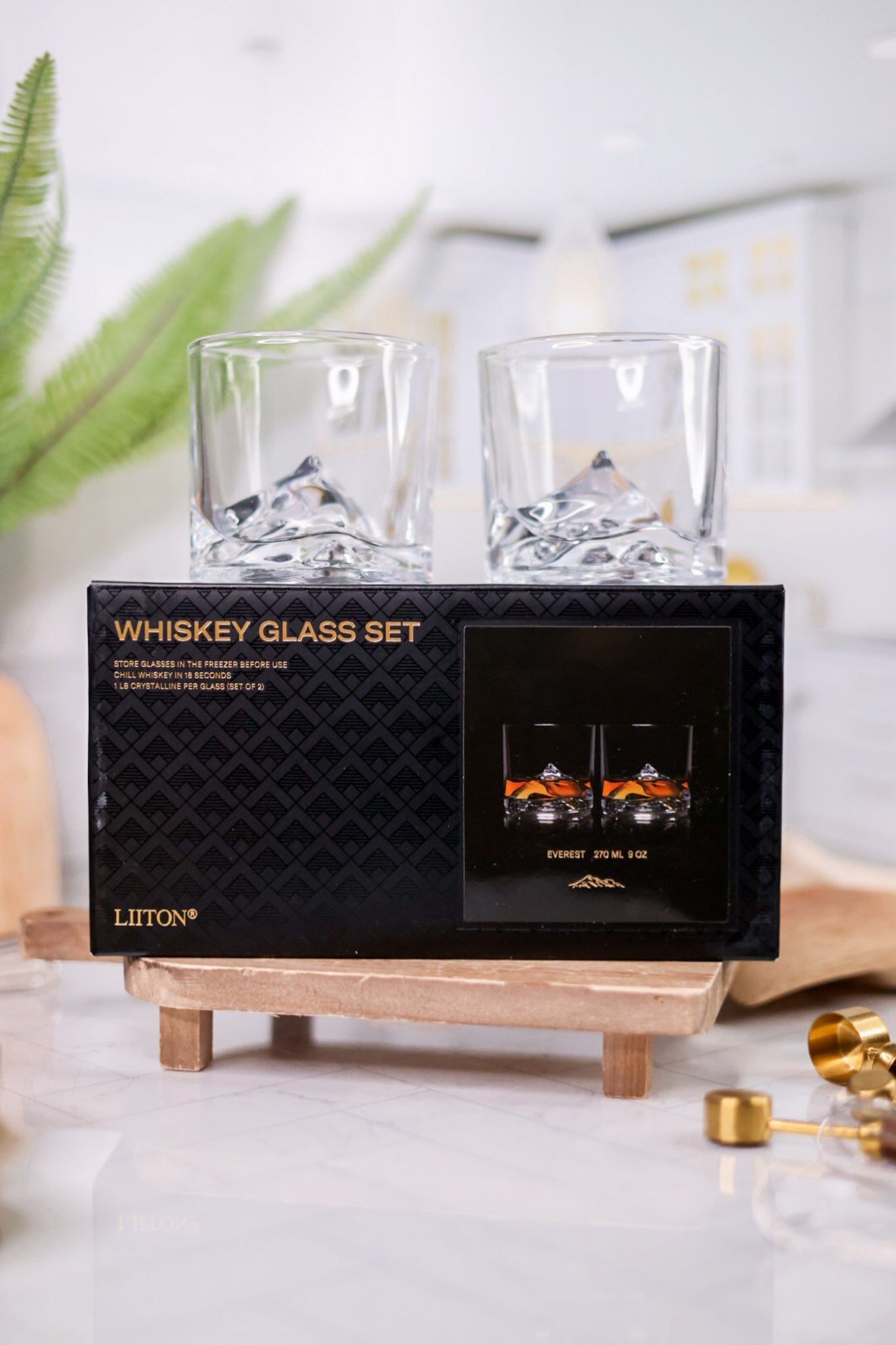 Everest Mountain Whiskey Glasses (Set Of Two)