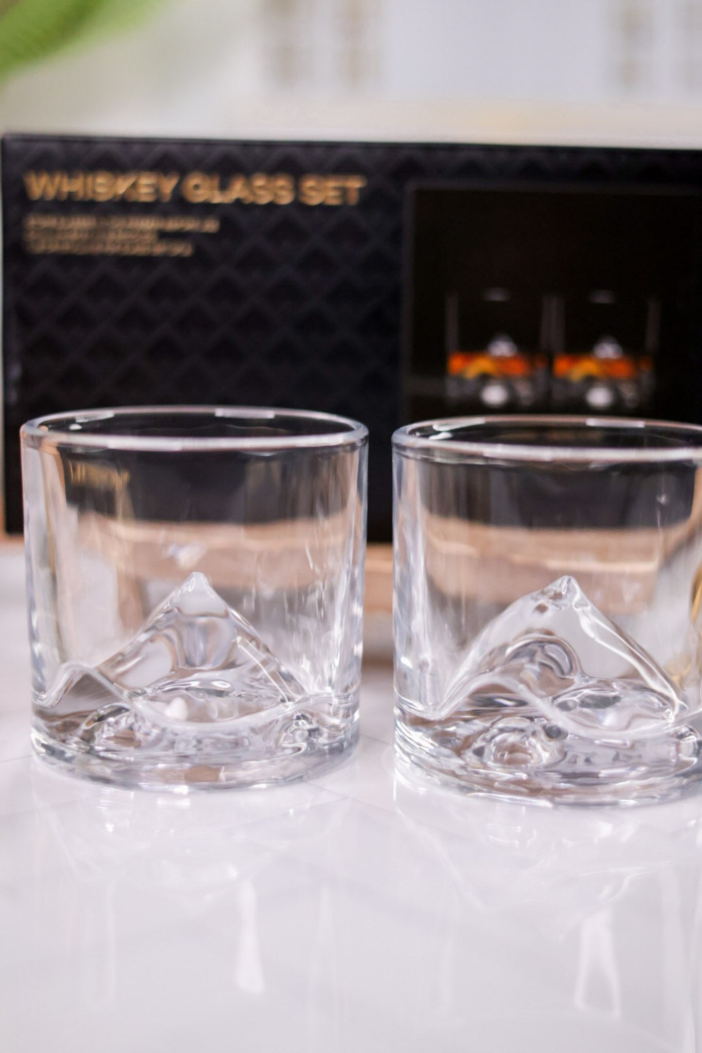Everest Mountain Whiskey Glasses (Set Of Two)