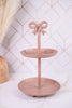 Metal Tiered Stands W/ Decorative Bow
