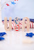 USA Chunky Wood Decorative Tabletop Sitter