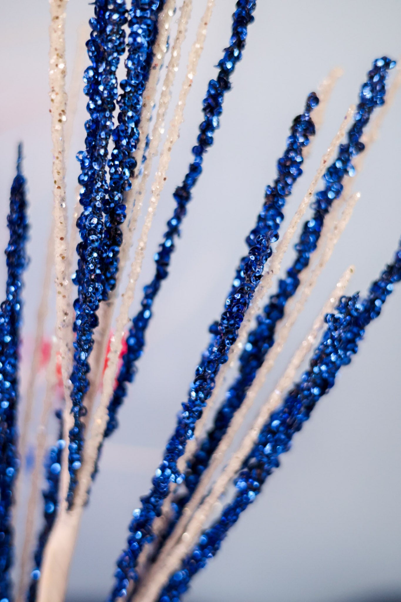 Patriotic Glittered Decorative Spray (2 Colors)