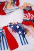 American Flag Tie Garland