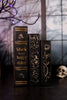Black and Gold Resin 3 Stacked Books (2 Styles)