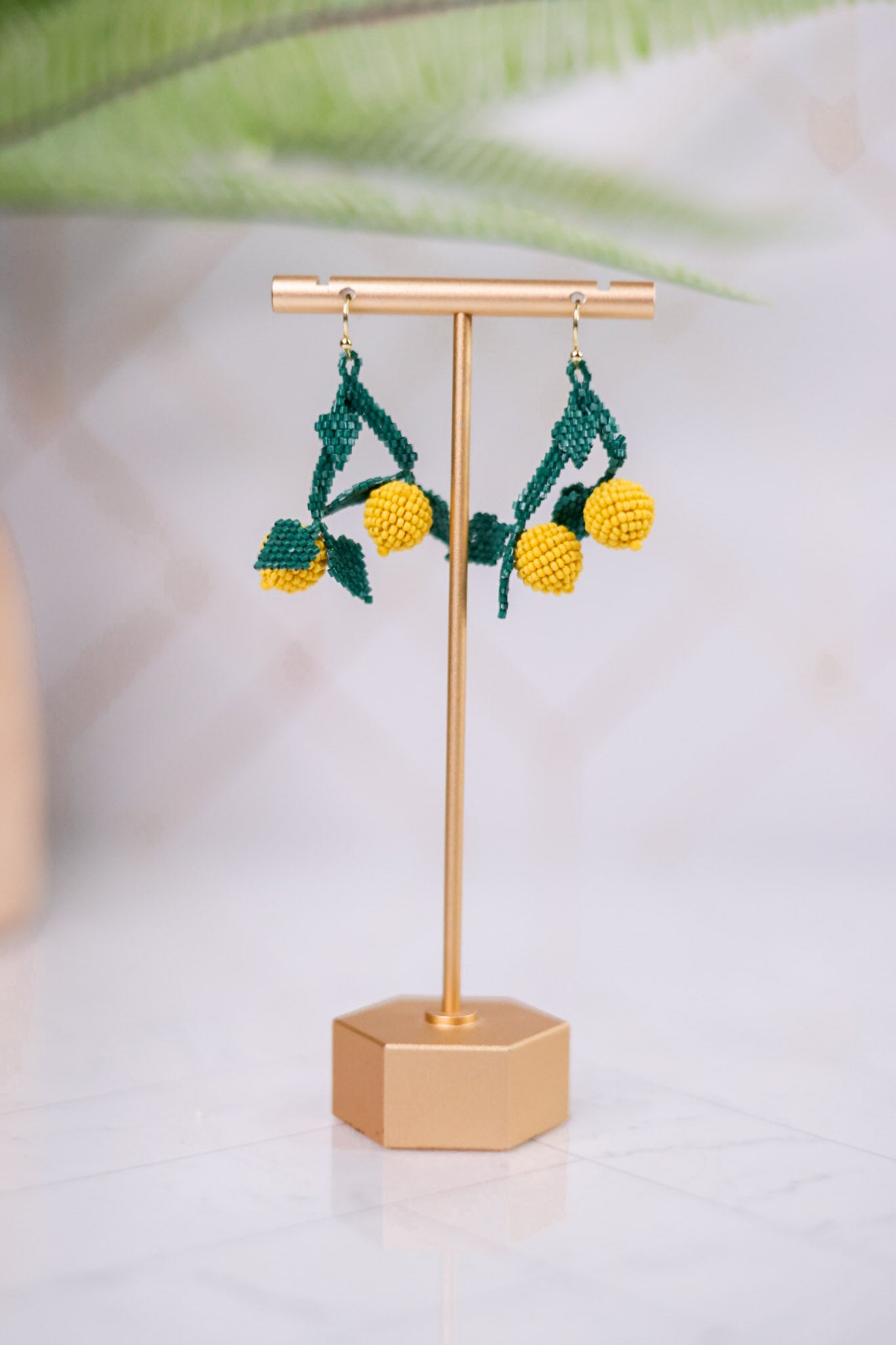 Lottie Lemon Dangle Luxe Earrings