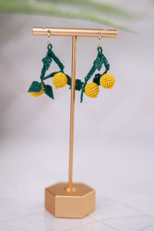 Lottie Lemon Dangle Luxe Earrings