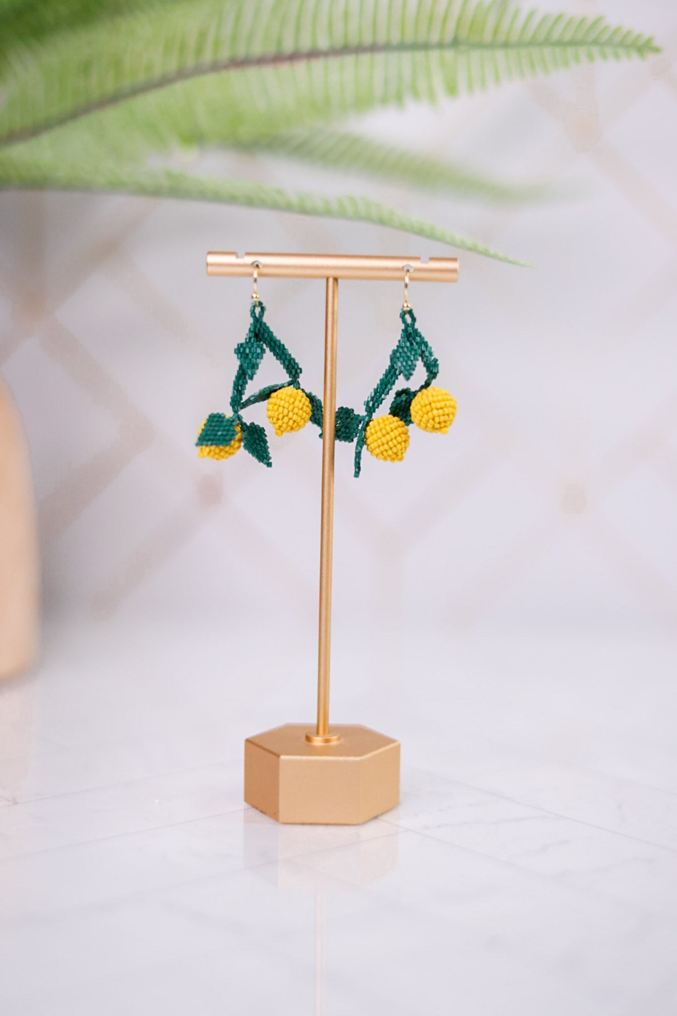 Lottie Lemon Dangle Luxe Earrings