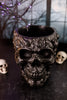Black Resin Ghost Face Skull Bowl