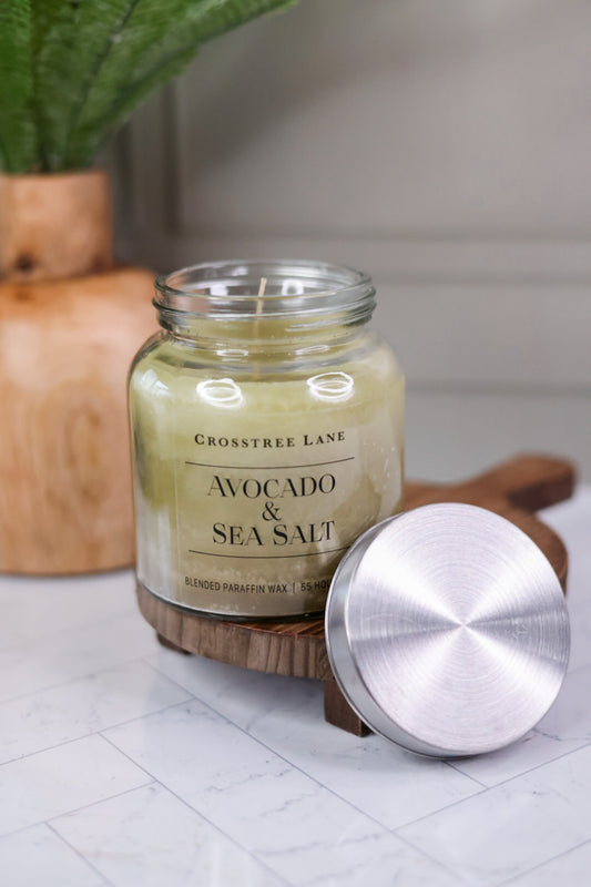 Avocado Sea Salt Crosstree Lane Candle