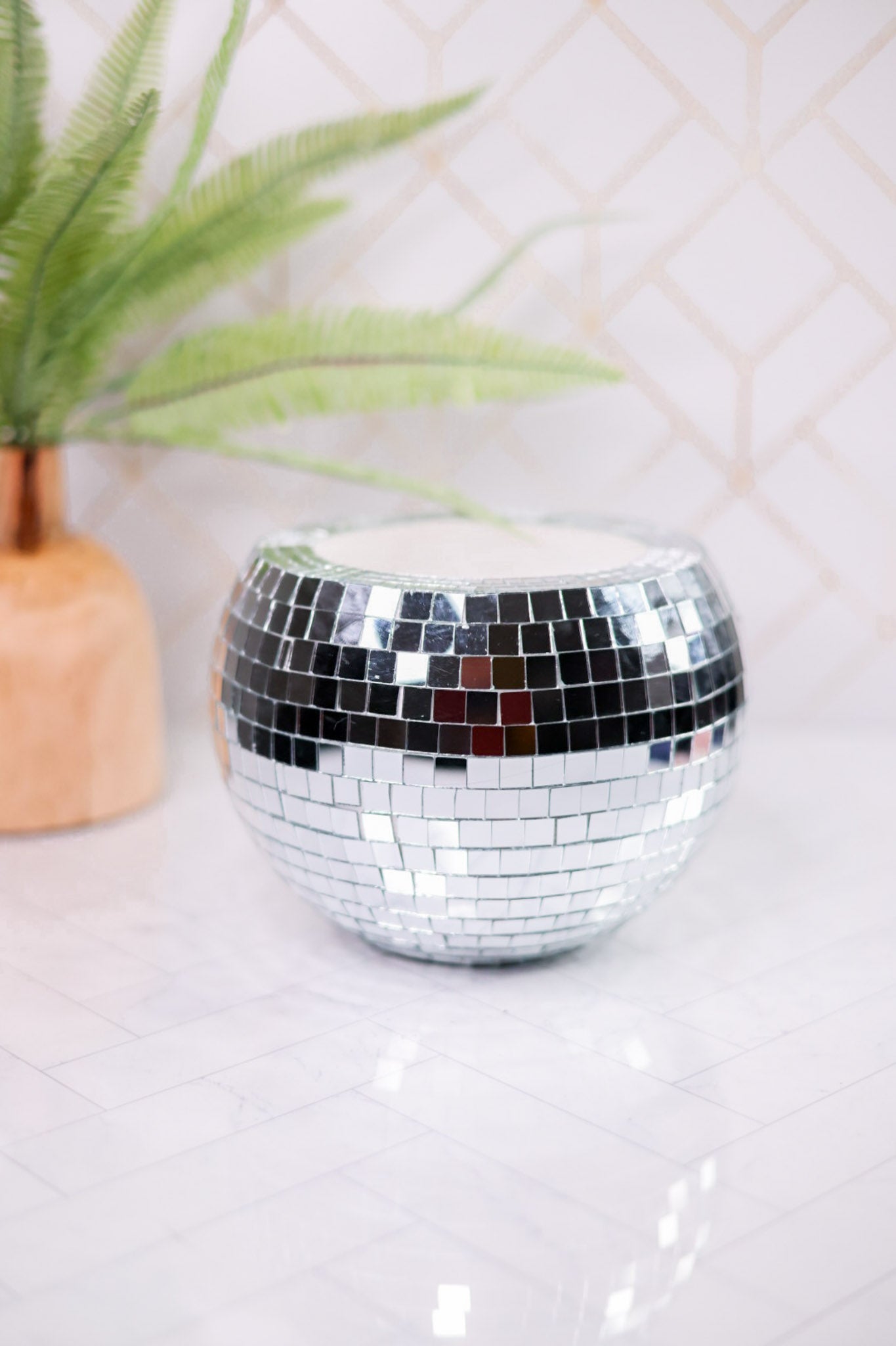 8" Disco Ball Planter