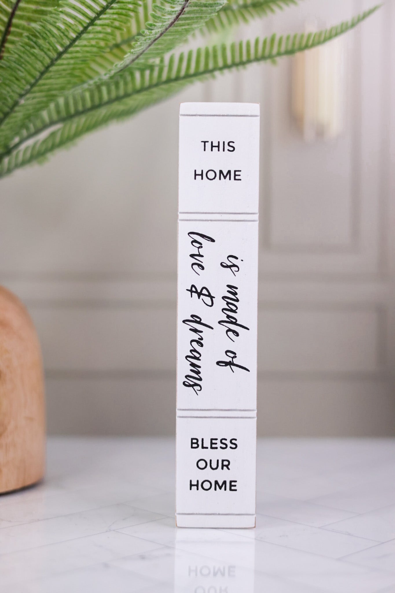 Grateful Home Wood Book End Blocks (3 Styles)