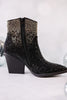 Maya Black Rhinestone Ankle Boots
