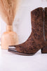 Jimi Black Leopard Ankle Boots