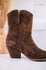 Jimi Black Leopard Ankle Boots