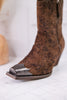 Jimi Black Leopard Ankle Boots