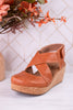 Case Closed Cognac Wedges