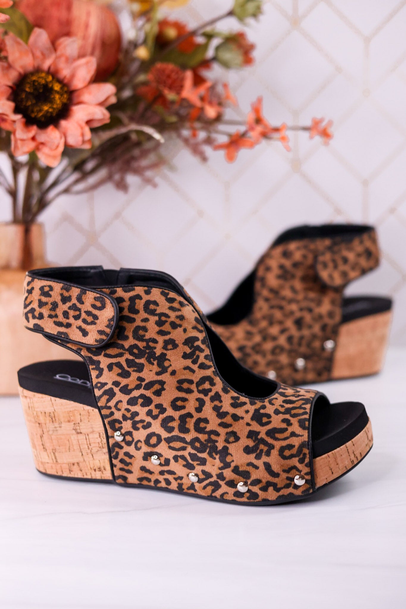 Frisky Leopard Wedges
