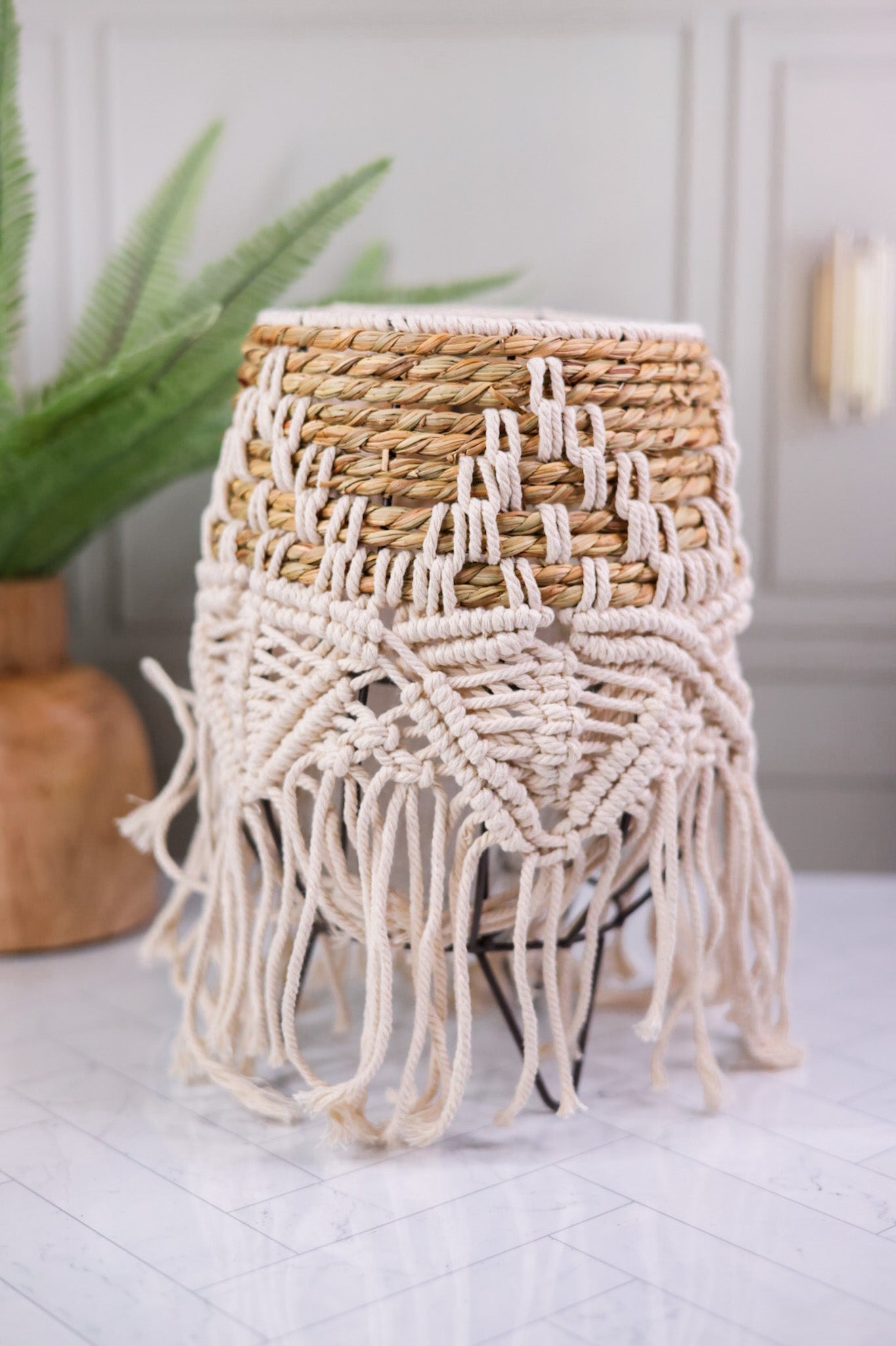 Natural Seagrass Lantern