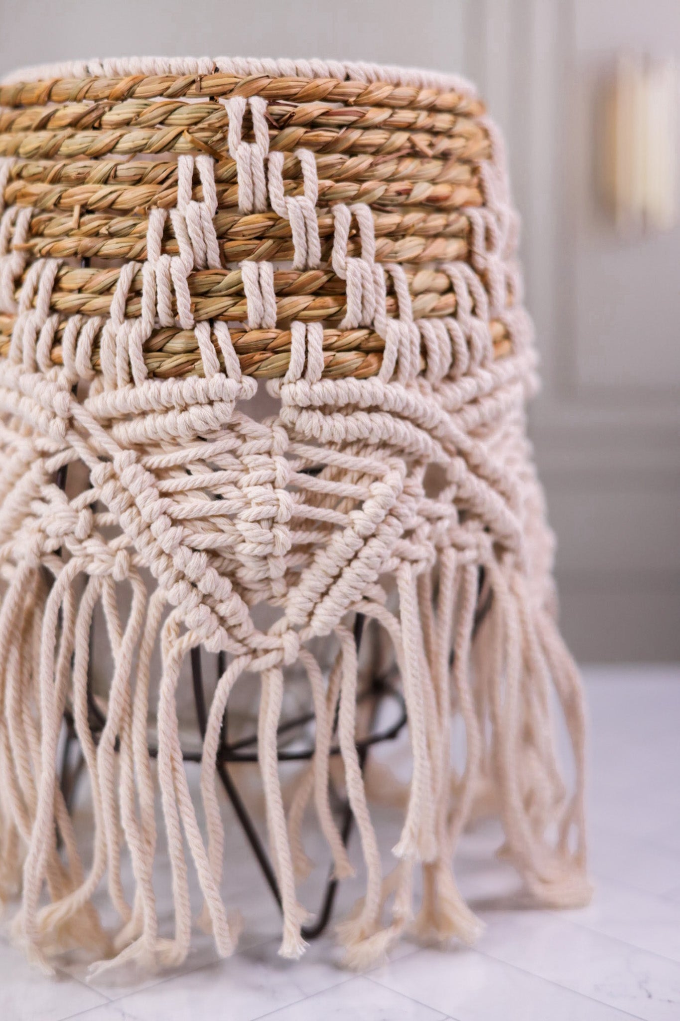 Natural Seagrass Lantern