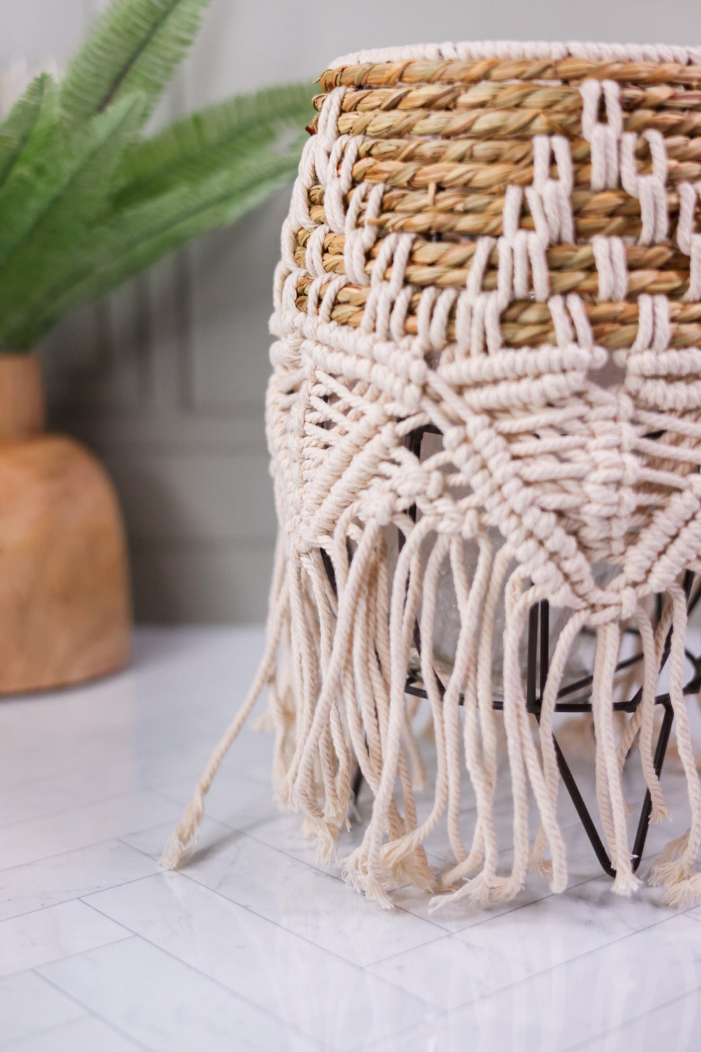 Natural Seagrass Lantern