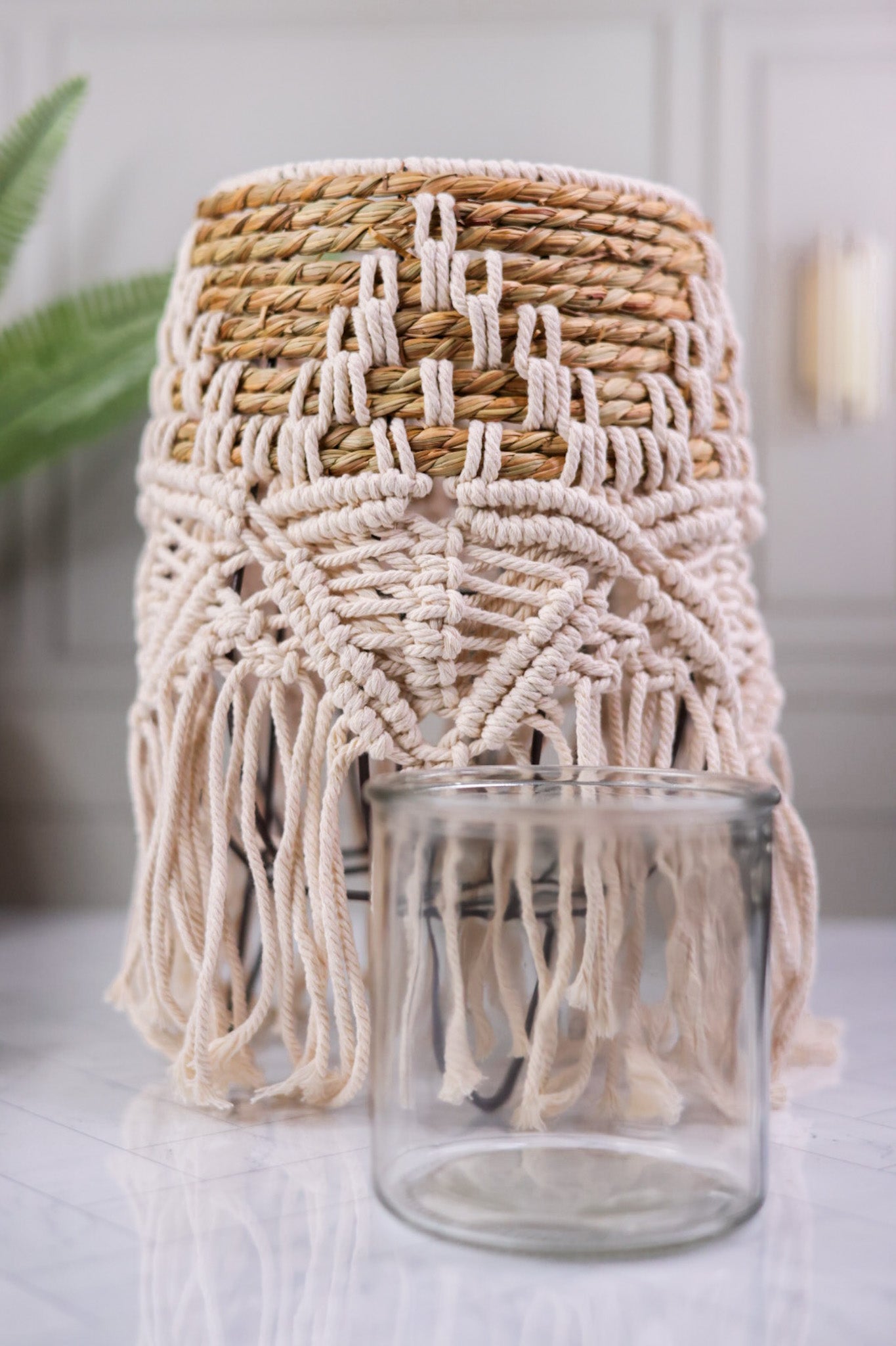 Natural Seagrass Lantern