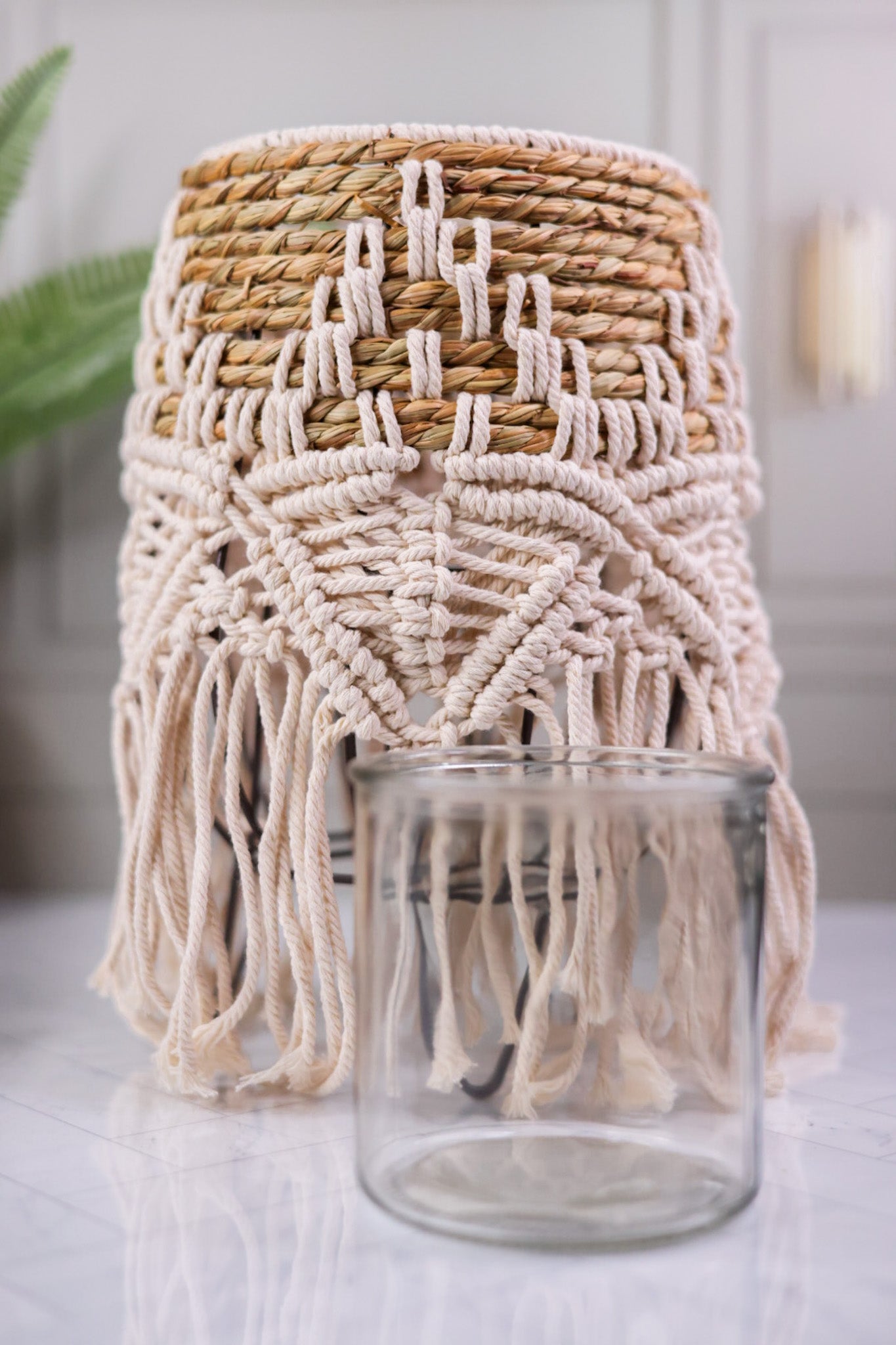 Natural Seagrass Lantern
