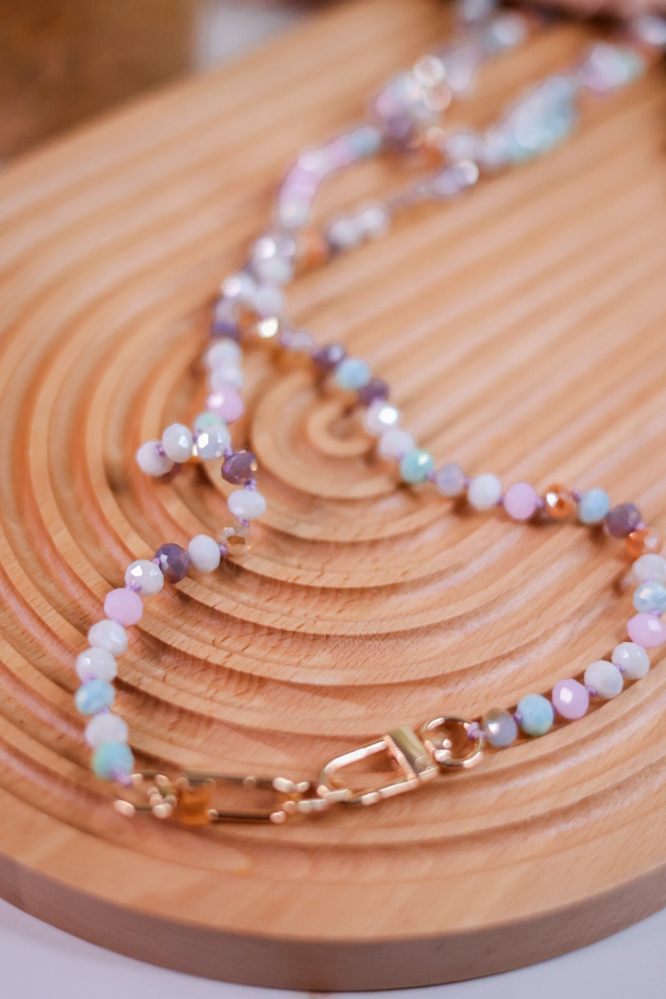 Faceted Bead Lanyard Phone Carrier (2 Styles)