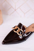 Playin For Keeps Merlot Patent Leather Mules