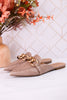 Playin For Keeps Taupe Mules