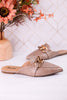 Playin For Keeps Taupe Mules