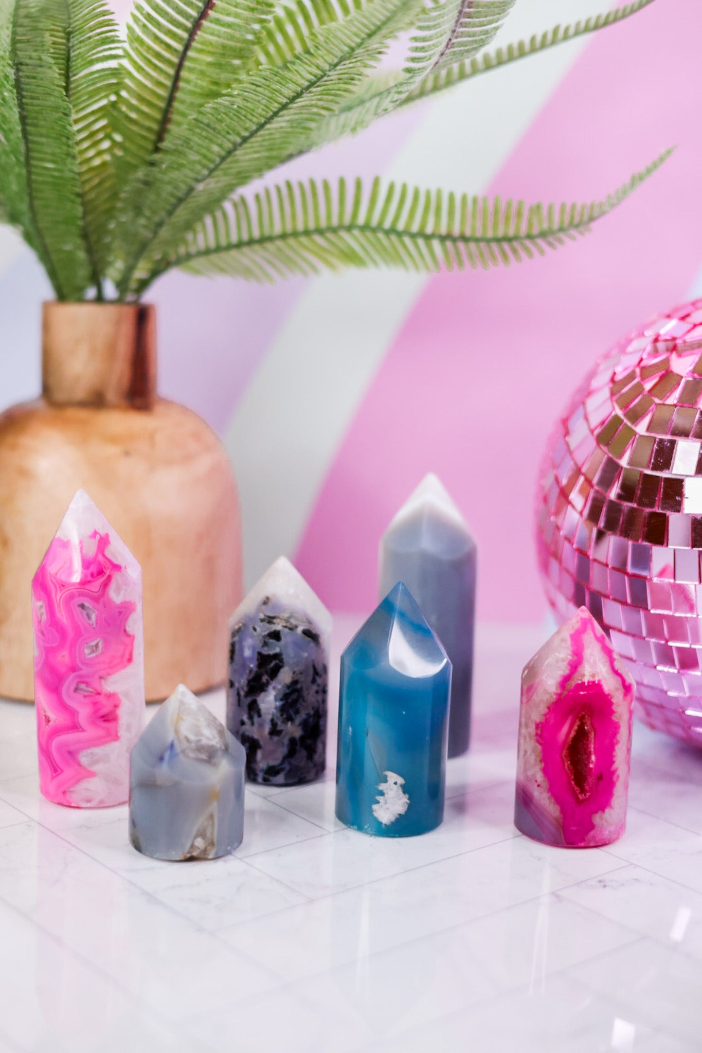 Agate Cylinders (Asst)