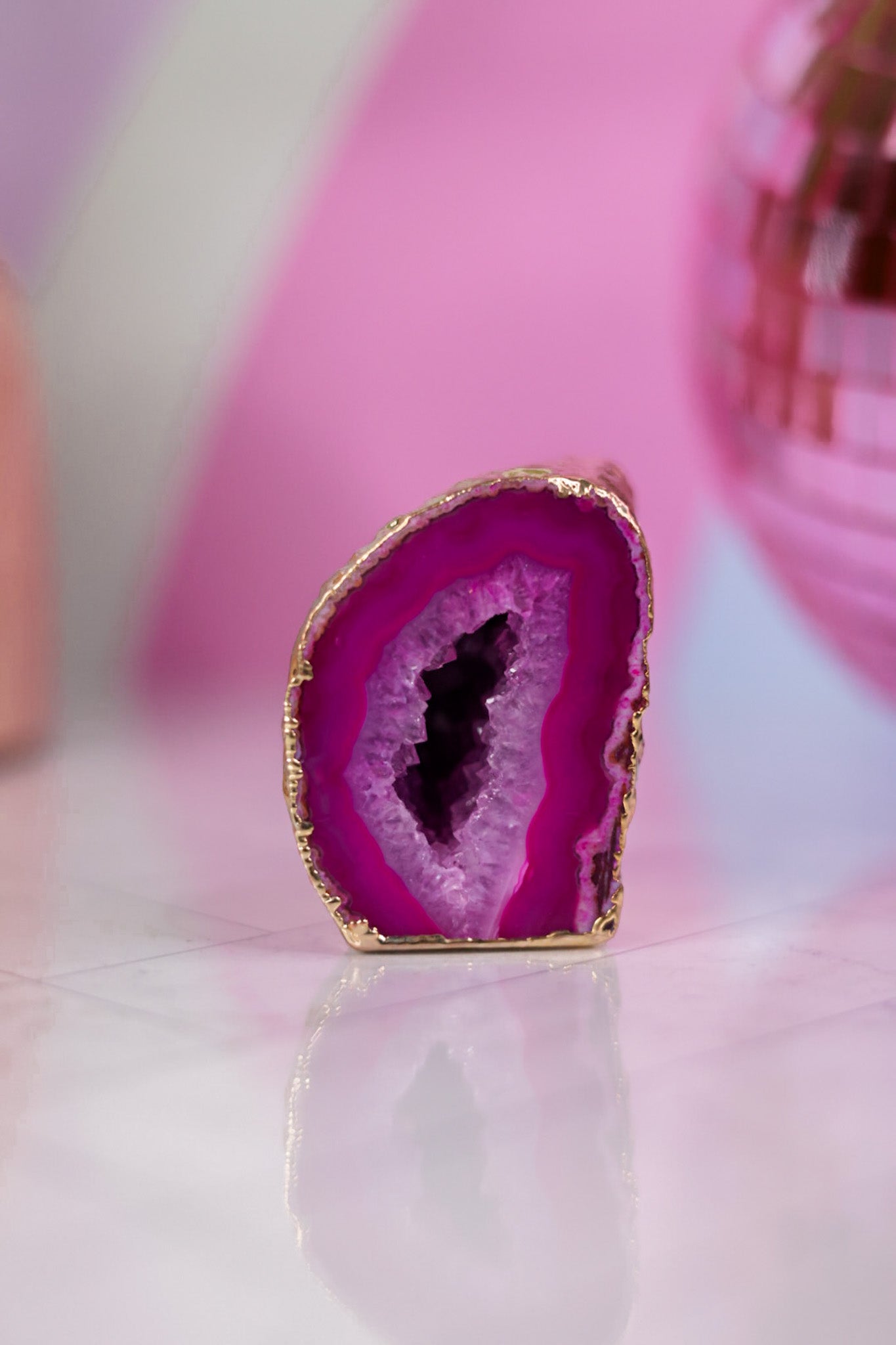 Gold Gilded Mini Agate Paper Weight (3 Colors)