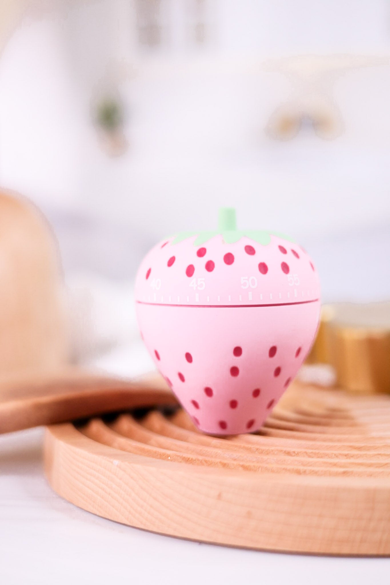 Pink Strawberry Kitchen Timer