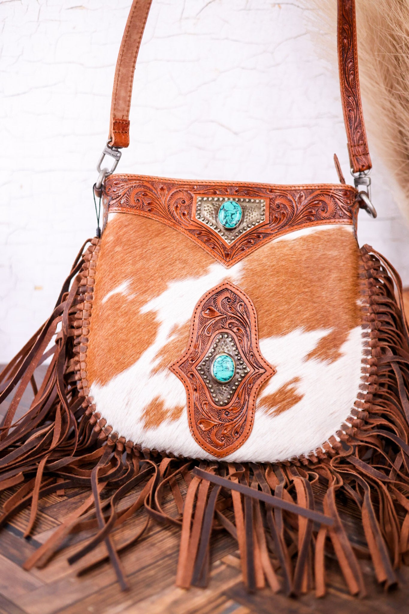 Mojave Tassel Bag with Turquoise Accents