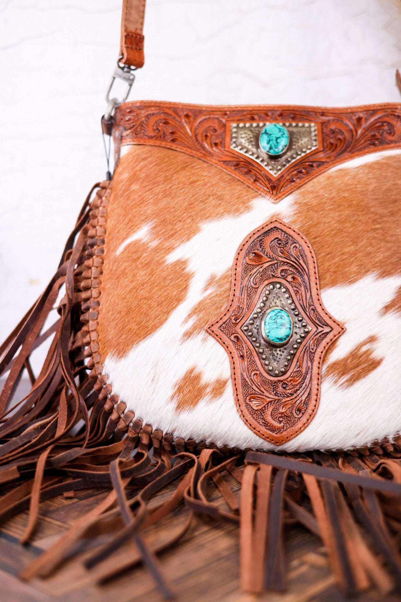 Mojave Tassel Bag with Turquoise Accents